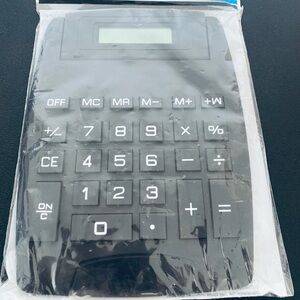 Black Large Display Calculator 8 digit display